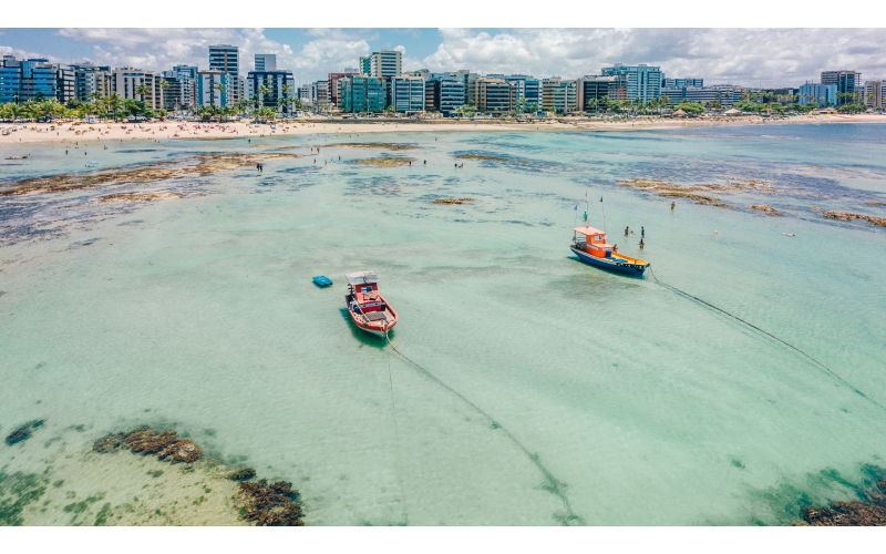 Alagoas: um pedaço do céu entre coqueiros, falésias e mar de mil tons