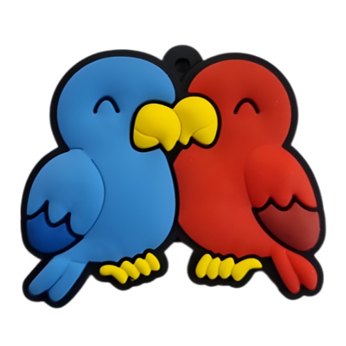 Chaveiro Casal Passarinhos Fauna Brasil