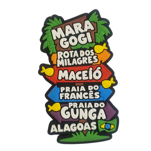 Ímã Placas Praia Alagoas