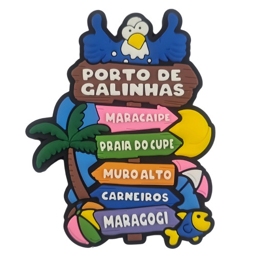Ímã Placas Porto de Galinhas