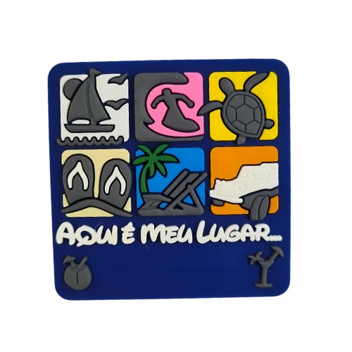 Ímã Mosaico Praia
