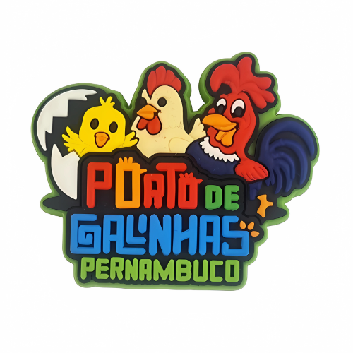 Ímã Porto de Galinhas - família