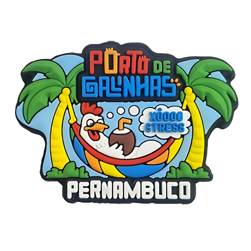 Ímã Porto de Galinhas - Xô Stress
